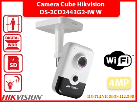  Camera DS-2CD2443G2-IW(W) có cảm biến độ nhạy sáng cao 0.005 Lux, cho hình ảnh chi tiết ngay cả ánh sáng yếu. Chuẩn nén H.265+ tiết kiệm băng thông, kết nối Hik-connect dễ dàng, tích hợp micro, loa và hỗ trợ PoE giúp lắp đặt thuận tiện tại các vị trí trong nhà.