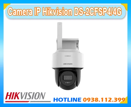  Camera DS-2CFSP4/4G là giải pháp giám sát cho những khu vực khó kéo dây mạng hoặc cấp điện trực tiếp sử dụng SIM Nano 4G pin lithium 9000mAh và hệ thống năng lượng mặt trời hỗ trợ cấp nguồn.