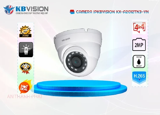  Lắp đặt camera IP KX-A2012TN3-VN chính hãng Kbvision với giá thành tiết kiệm đem lại chất lượng hình ảnh Full HD 1080P, giám sát sắc nét, chi tiết và chân thực, hỗ trợ quan sát ban đêm, hoạt động ổn định với IP 67 chống chịu mưa nắng hiệu quả
