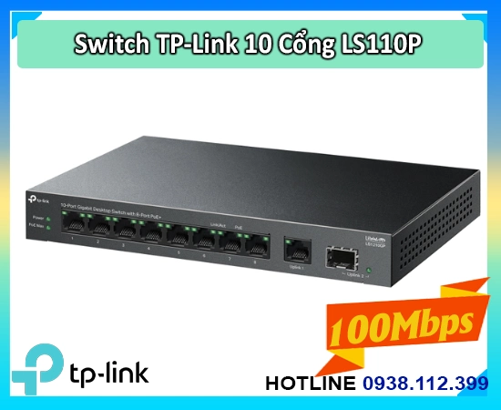 LS110P, Switch LS110P, chia mạng LS110P, bộ chia LS110P, thông số LS110P, thông số kỹ thuật LS110P, thông tin LS110P, cấu hình LS110P, mua LS110P, giá LS110P, bảo hành LS110P, switch TPLINK LS110P, switch TP-LINK LS110P