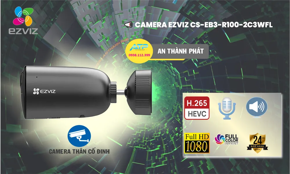 điểm nổi bật camera Ezviz ngoài trời CS-EB3-R100-2C3WFL
