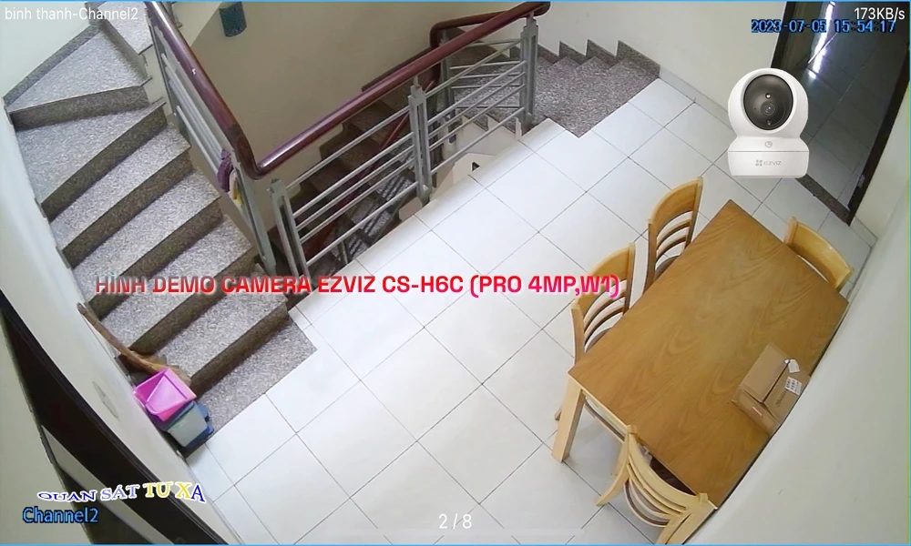 Camera An Ninh Wifi Ezviz CS-H6c (Pro 4MP,W1) Chức Năng Cao Cấp ✨