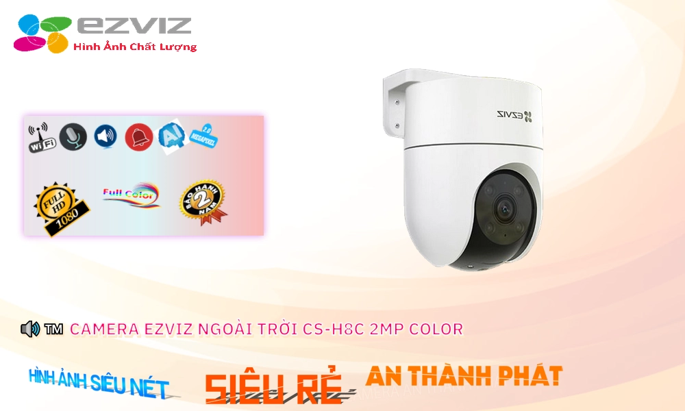 Camera Wifi Ezviz CS-H8C 2MP Color Camera Wifi Ezviz CS-H8C 2MP Color