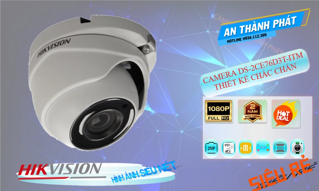 Camera-DS-2CE76D3T-ITM camera chống ngược sáng tốt