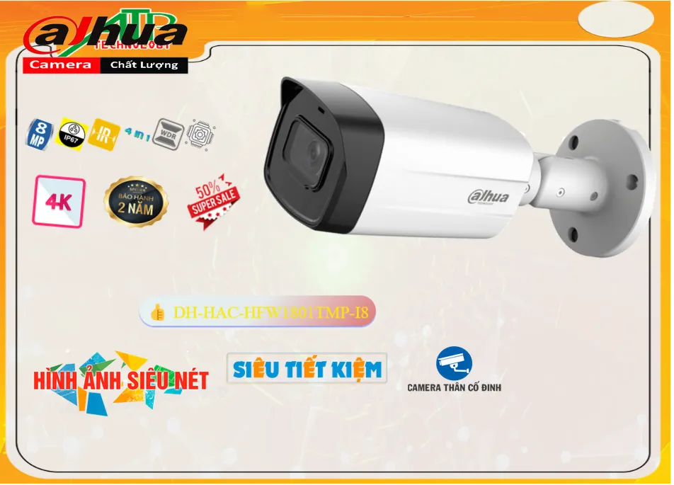 DH-HAC-HFW1801TMP-I8 Camera An Ninh Thiết kế Đẹp DH-HAC-HFW1801TMP-I8 Camera An Ninh Thiết kế Đẹp