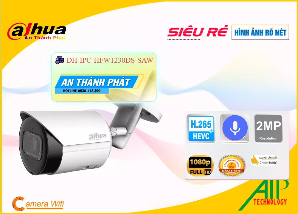 DH-IPC-HFW1230DS-SAW Camera IP Wifi ngoài trời,DH-IPC-HFW1230DS-SAW giá mới nhấtDH-IPC-HFW1230DS-SAW Chính hãng,DH IPC HFW1230DS SAW,Giá Bán DH-IPC-HFW1230DS-SAW FULL HD 1080P 2.0 MP ,Điểm bán  Camera quan sát DH-IPC-HFW1230DS-SAW,DH-IPC-HFW1230DS-SAW giá mới nhất,DH-IPC-HFW1230DS-SAW Chính hãng,Giá ,Nhà Phân Phối DH-IPC-HFW1230DS-SAW
