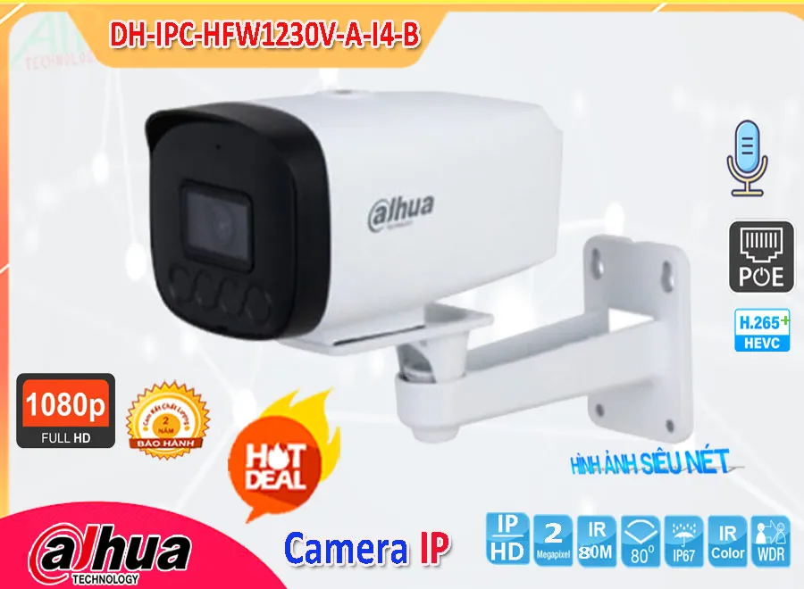 Camera IP Dahua DH-IPC-HFW1230V-A-I4-B,Giá DH-IPC-HFW1230V-A-I4-B,DH-IPC-HFW1230V-A-I4-B Giá Khuyến Mãi,Bán rẻ ,Giá kỹ thuật  Camera Giám Sát ,Địa Chỉ Bán DH-IPC-HFW1230V-A-I4-B Ip POE sắc nét ,DH-IPC-HFW1230V-A-I4-B sale mạnh,Giá Bán DH-IPC-HFW1230V-A-I4-B,DH-IPC-HFW1230V-A-I4-B tốt nhất,DH-IPC-HFW1230V-A-I4-B bán rẻ