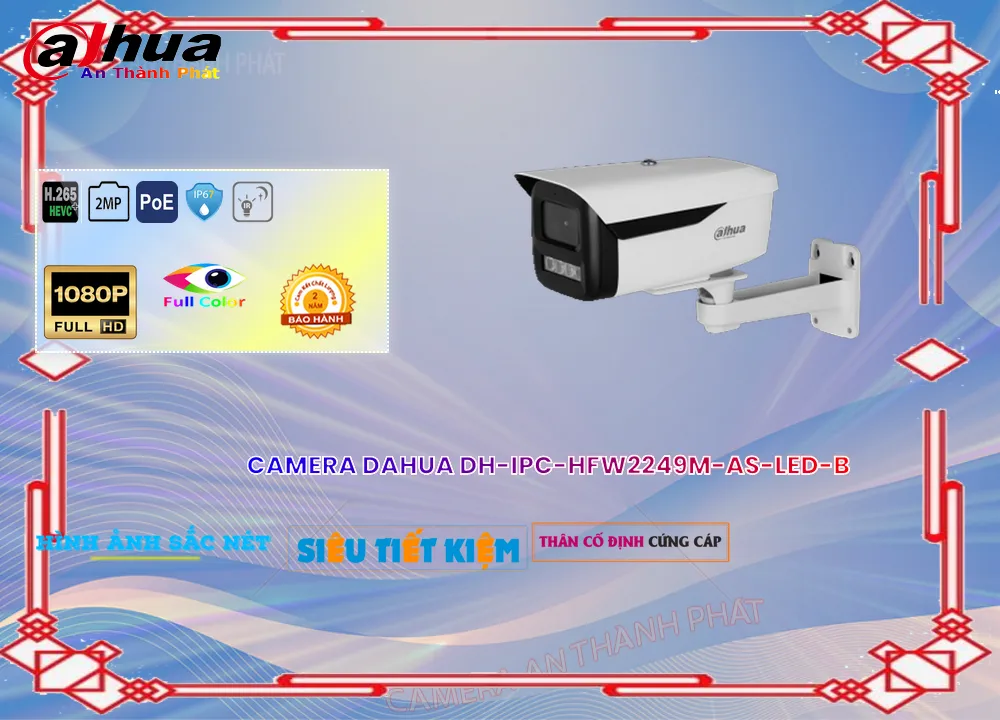 DH-IPC-HFW2249M-AS-LED-B Camera An Ninh Hình Ảnh Đẹp DH-IPC-HFW2249M-AS-LED-B Camera An Ninh Hình Ảnh Đẹp
