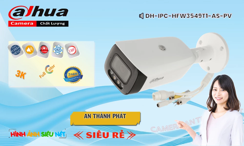 DH-IPC-HFW3549T1-AS-PV Camera Tiết Kiệm Dahua DH-IPC-HFW3549T1-AS-PV Camera Tiết Kiệm Dahua