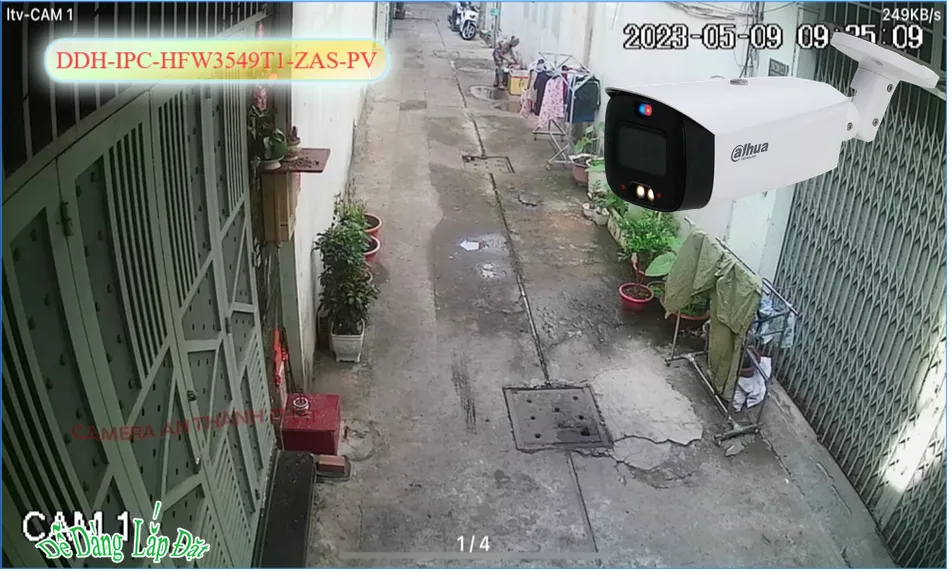 DH-IPC-HFW3549T1-ZAS-PV Camera An Ninh Dahua DH-IPC-HFW3549T1-ZAS-PV Camera An Ninh Dahua