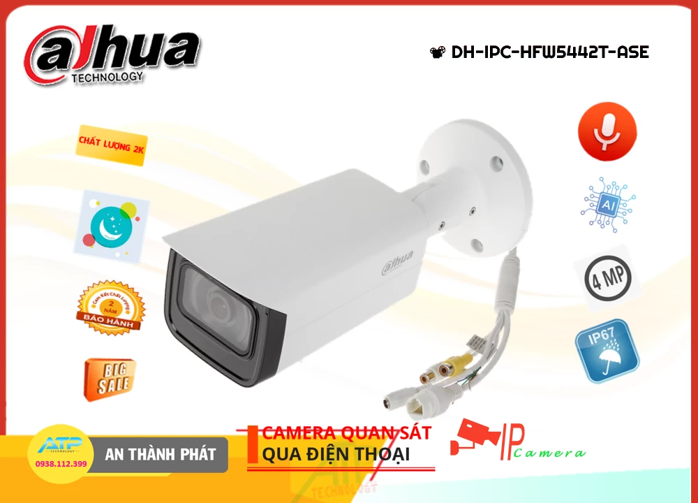 DH-IPC-HFW5442T-ASE Camera Dahua Thiết kế Đẹp ❂ DH-IPC-HFW5442T-ASE Camera Dahua Thiết kế Đẹp ❂