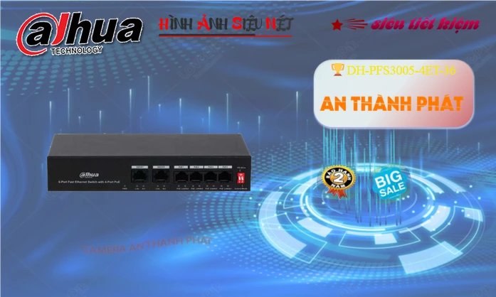 DH-PFS3006-4ET-36 Switch chia mạng DH-PFS3006-4ET-36 Switch chia mạng