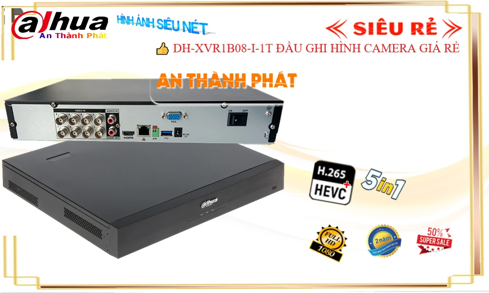 Đầu Ghi DH-XVR1B08-I-1T Chi phí phù hợp ✅ Đầu Ghi DH-XVR1B08-I-1T Chi phí phù hợp ✅
