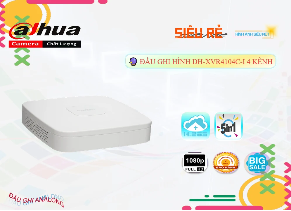 DH-XVR4104C-I sắc nét Dahua DH-XVR4104C-I sắc nét Dahua