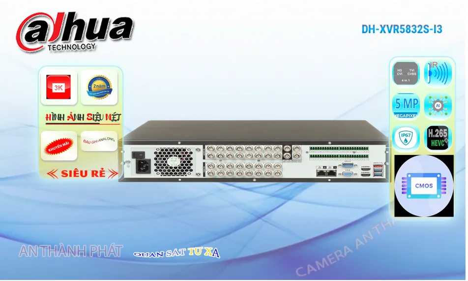 DH-XVR5832S-I3Đầu ghi Camera Dahua Tiết Kiệm DH-XVR5832S-I3Đầu ghi Camera Dahua Tiết Kiệm