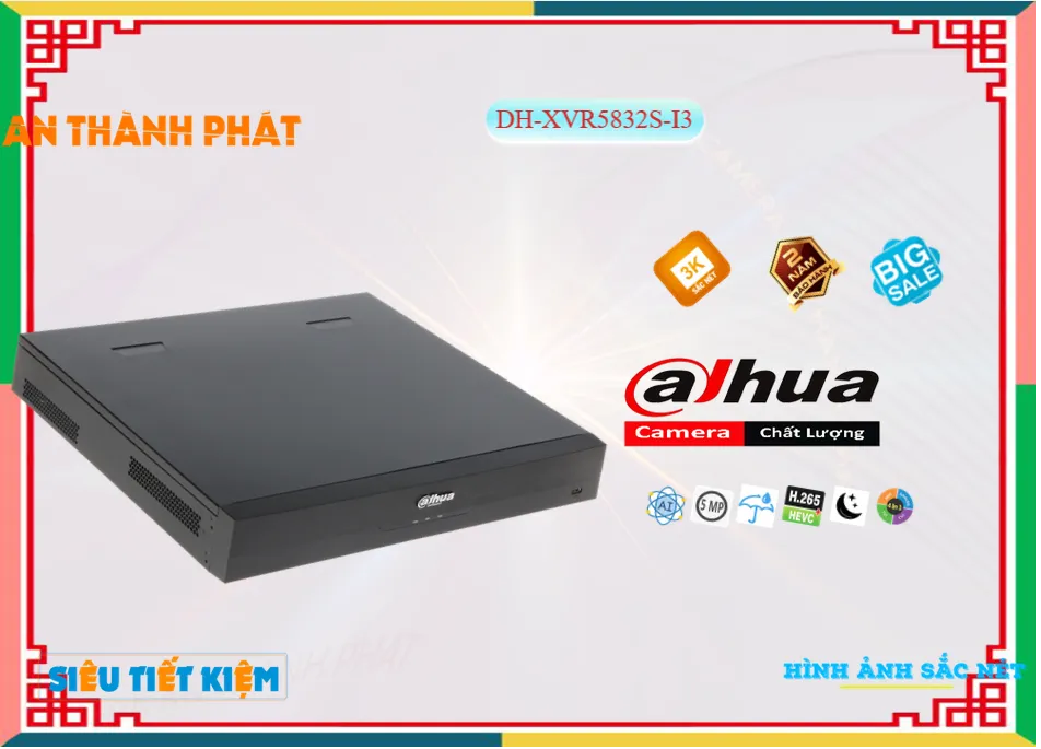 DH-XVR5832S-I3Đầu ghi Camera Dahua Tiết Kiệm DH-XVR5832S-I3Đầu ghi Camera Dahua Tiết Kiệm
