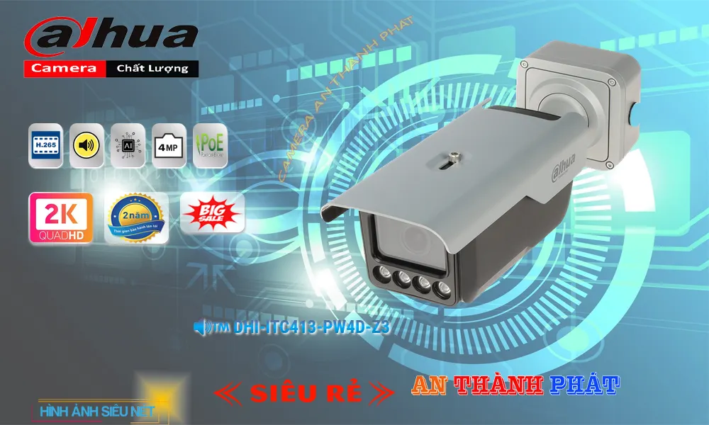 DHI-ITC413-PW4D-Z3  Dahua Sắc Nét