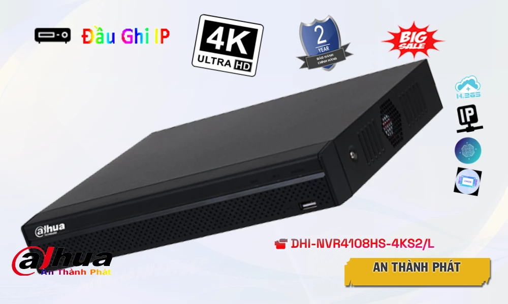Đầu Ghi Camera DHI-NVR4108HS-4KS2/L Dahua Giá rẻ Đầu Ghi Camera DHI-NVR4108HS-4KS2/L Dahua Giá rẻ