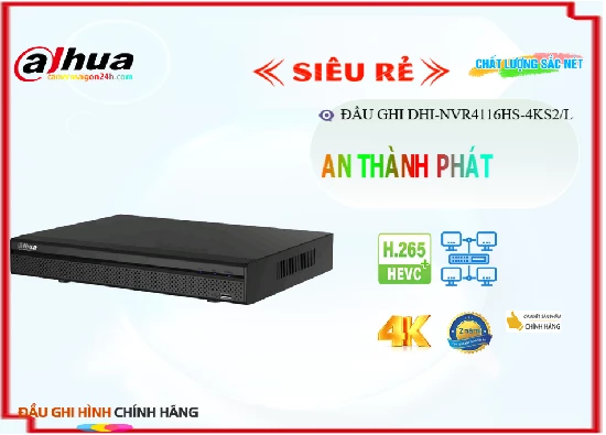 Đầu Ghi IP Dahua DHI-NVR4116HS-4KS2/L Đầu Ghi IP Dahua DHI-NVR4116HS-4KS2/L