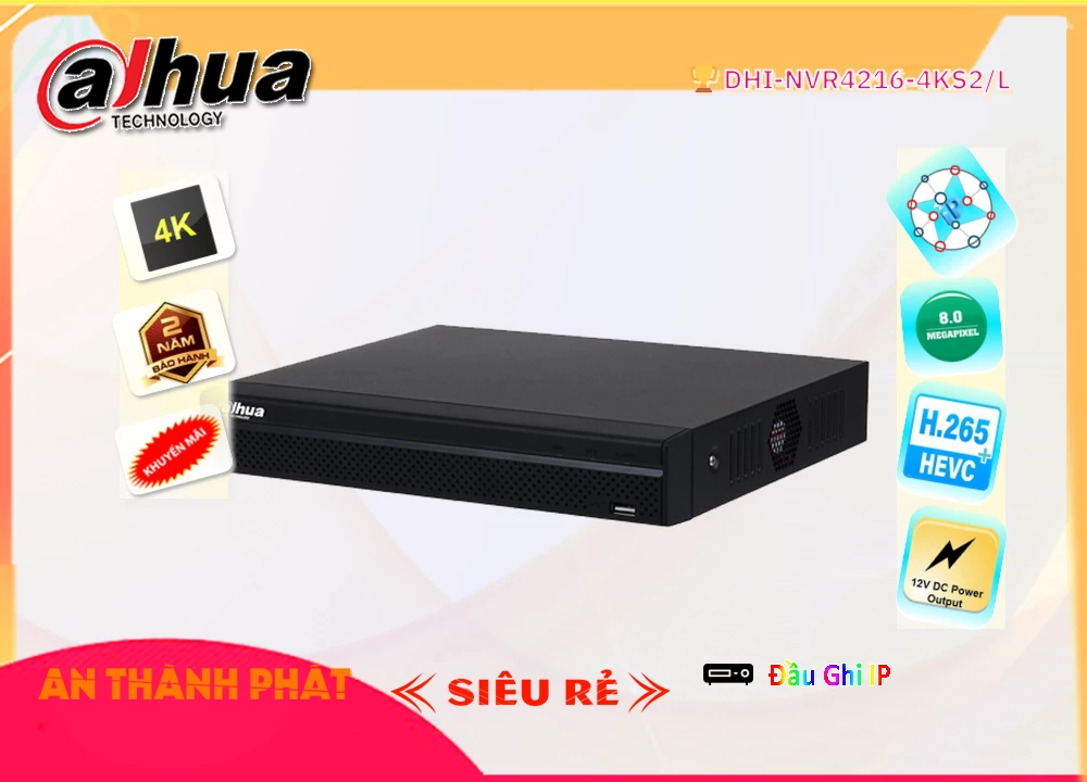 DHI-NVR4216-4KS2-LThị Bị Ghi Hình Sắc Nét DHI-NVR4216-4KS2-LThị Bị Ghi Hình Sắc Nét