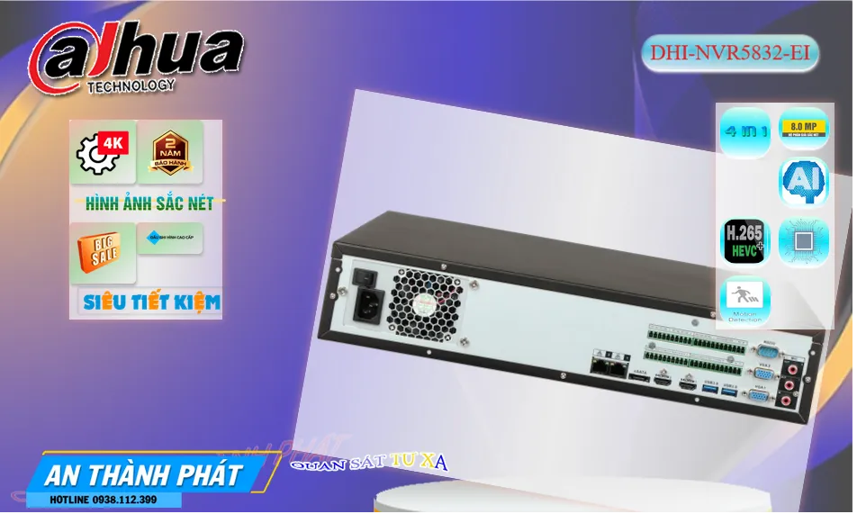 Đầu ghi camera dahua DHI-NVR5832-EI Đầu ghi camera dahua DHI-NVR5832-EI