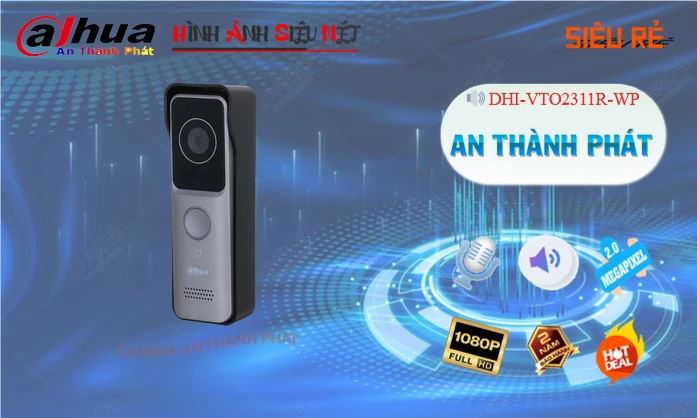Dahua DHI-VTO2311R-WP Thiết bị chuôn cửa Dahua DHI-VTO2311R-WP Thiết bị chuôn cửa