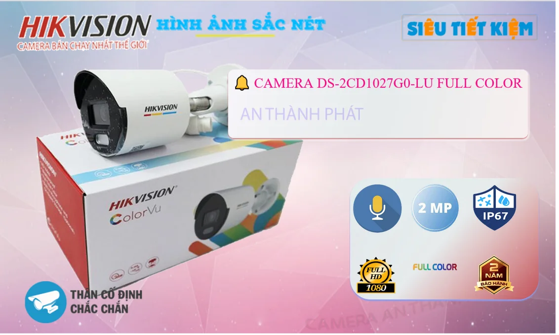 DS-2CD1027G0-LU Hikvision Với giá cạnh tranh ✴ DS-2CD1027G0-LU Hikvision Với giá cạnh tranh ✴