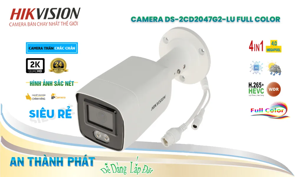 Camera Hikvision Tiết Kiệm DS-2CD2047G2-LU Camera Hikvision Tiết Kiệm DS-2CD2047G2-LU