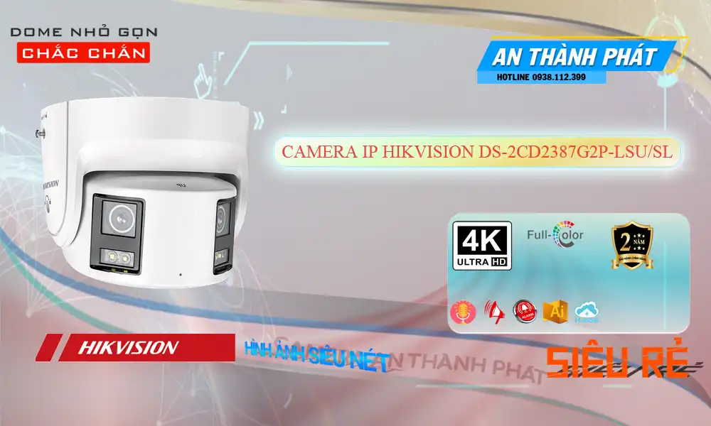 DS-2CD2387G2P-LSU/SL sắc nét Hikvision