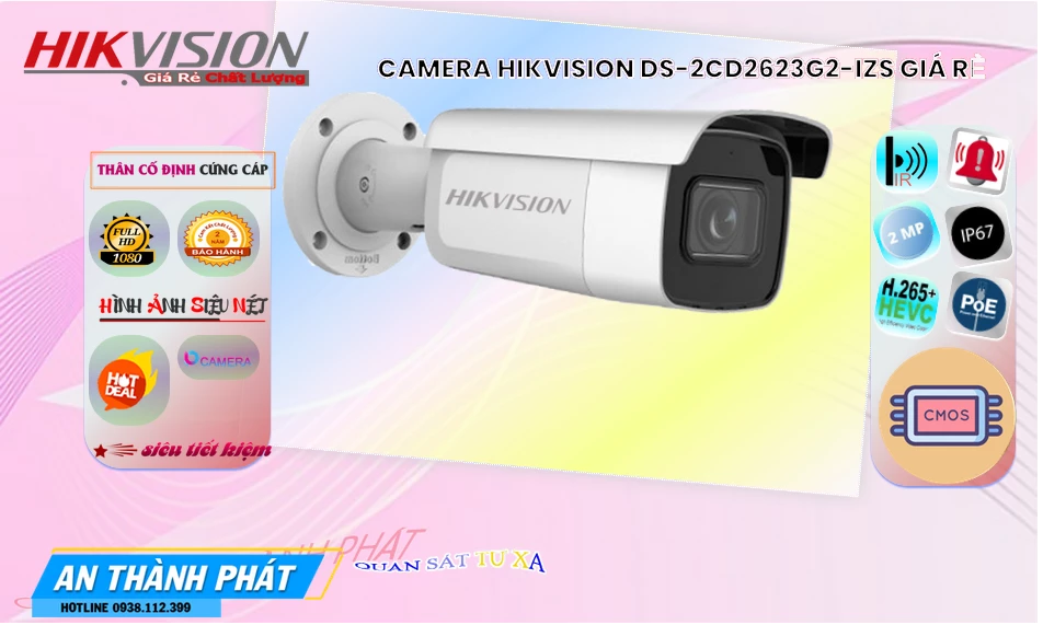 Camera DS-2CD2623G2-IZS Tiết Kiệm Camera DS-2CD2623G2-IZS Tiết Kiệm