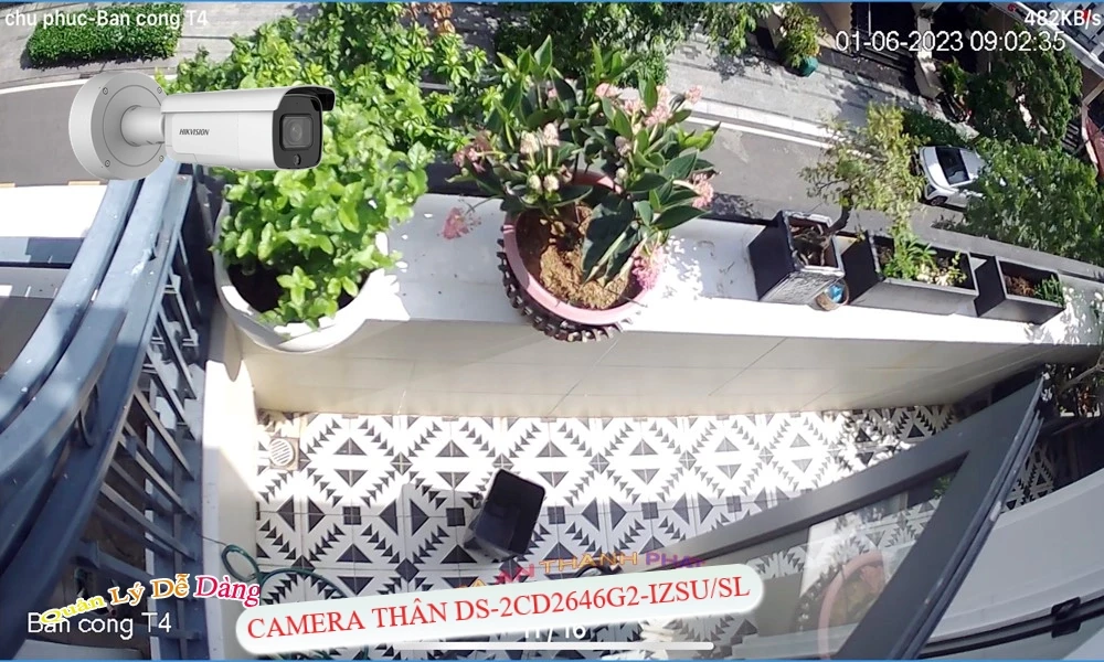 DS-2CD2646G2-IZSU/SL Camera Thiết kế Đẹp Hikvision