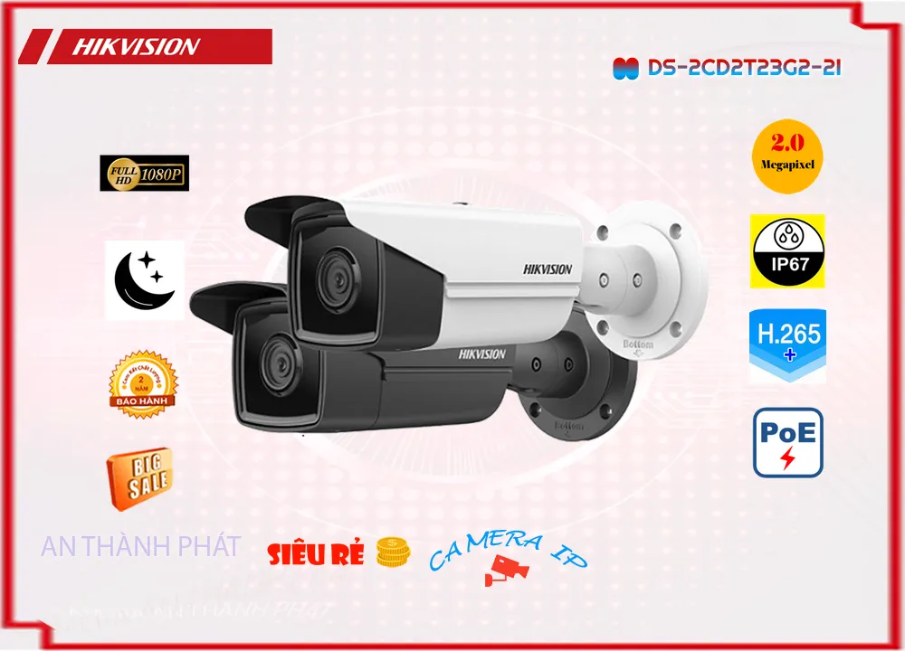 DS 2CD2T23G2 2I,Camera Hikvision DS-2CD2T23G2-2I,DS-2CD2T23G2-2I Đang giảm giá,DS-2CD2T23G2-2I Ip POE sắc nét  Chất lượng nhất,DS-2CD2T23G2-2I Chất Lượng,bán  Camera DS-2CD2T23G2-2I,DS-2CD2T23G2-2I bán rẻ,DS-2CD2T23G2-2I 2.0 megapixel FULL HD 1080P Giá Thấp Nhất,Giá Bán DS-2CD2T23G2-2I,Công ty bán DS-2CD2T23G2-2I,thông số DS-2CD2T23G2-2I,tuổi thọ DS-2CD2T23G2-2I,DS-2CD2T23G2-2I Giá rẻ nhất,DS-2CD2T23G2-2I giá kỹ thuật