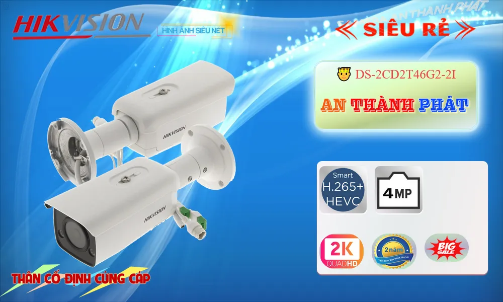 DS-2CD2T46G2-2I Camera An Ninh Mẫu Đẹp