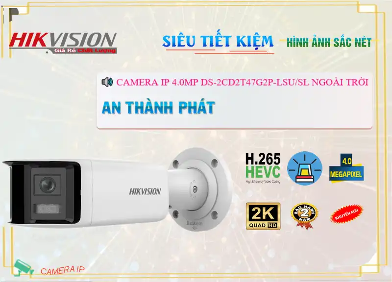 DS-2CD2T47G2P-LSU/SL sắc nét Hikvision DS-2CD2T47G2P-LSU/SL sắc nét Hikvision