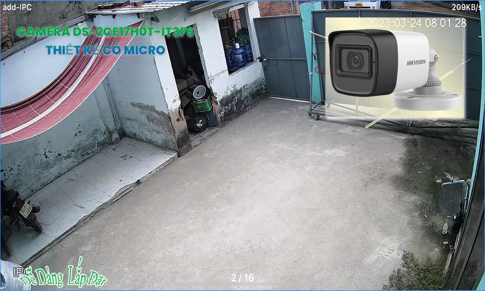 DS-2CE17H0T-IT3FS Camera Thu Âm
