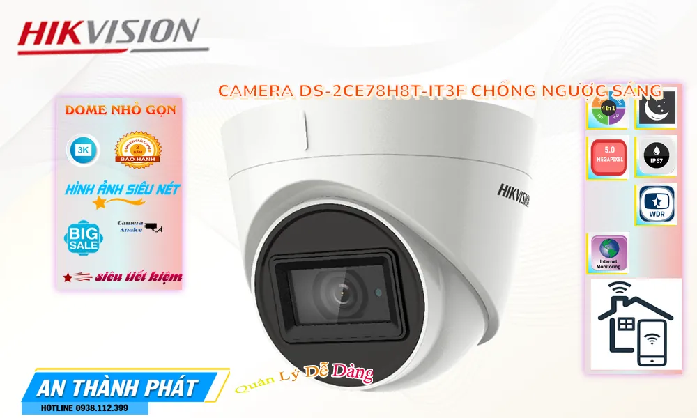 Camera DS-2CE78H8T-IT3F Starlight