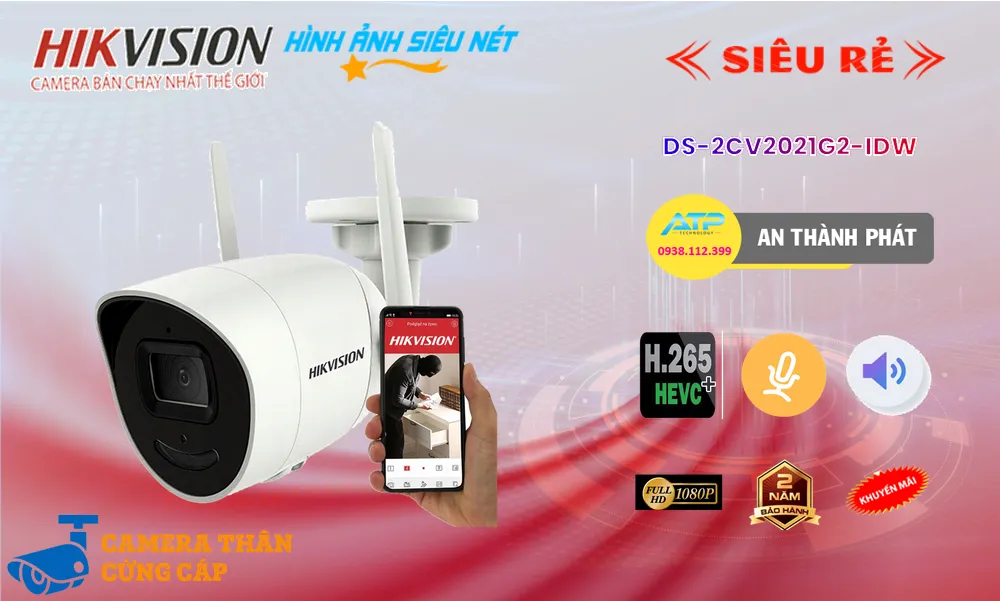 DS-2CV2021G2-IDW Camera Hikvision Sắc Nét DS-2CV2021G2-IDW Camera Hikvision Sắc Nét