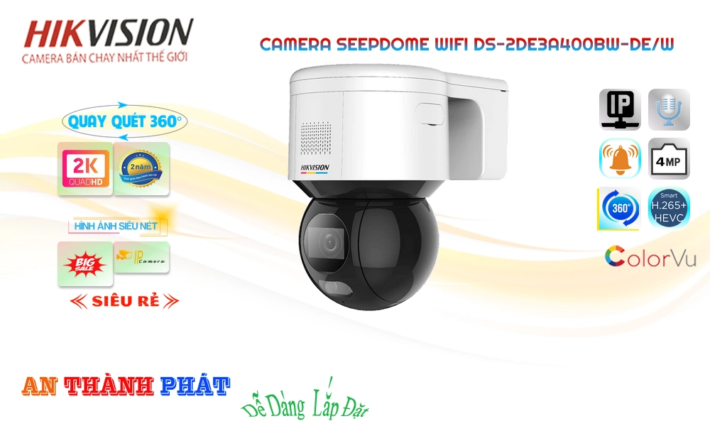 Camera HD IP DS-2DE3A400BW-DE/W Hikvision Camera HD IP DS-2DE3A400BW-DE/W Hikvision
