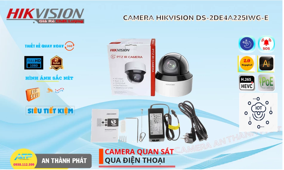✓ DS-2DE4A225IWG-E Hikvision Mẫu Đẹp ✓ DS-2DE4A225IWG-E Hikvision Mẫu Đẹp
