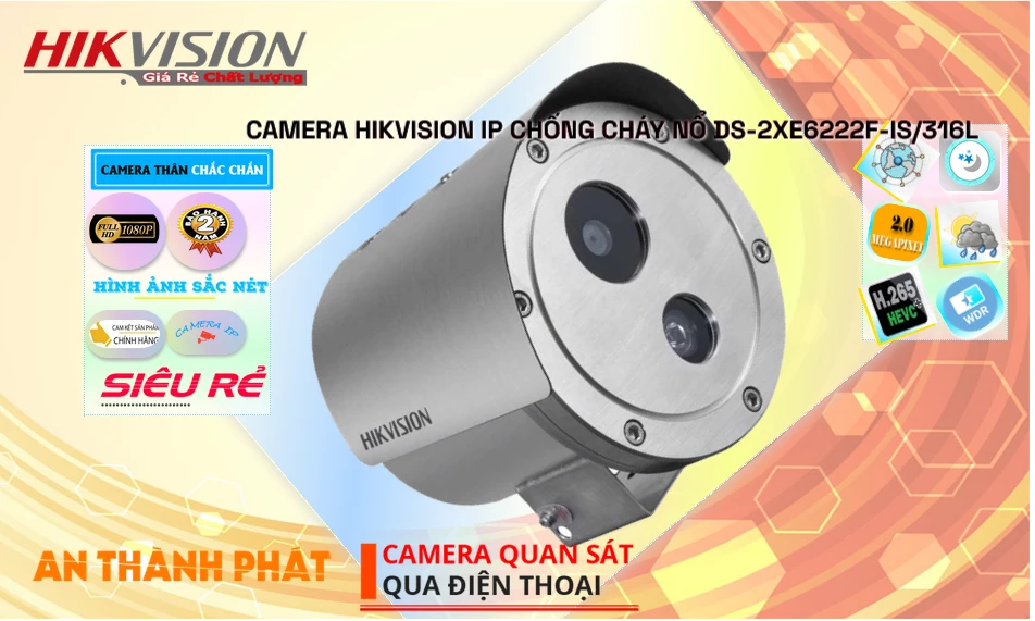 Camera DS-2XE6222F-IS/316L Hdparagon Thiết kế Đẹp Camera DS-2XE6222F-IS/316L Hdparagon Thiết kế Đẹp