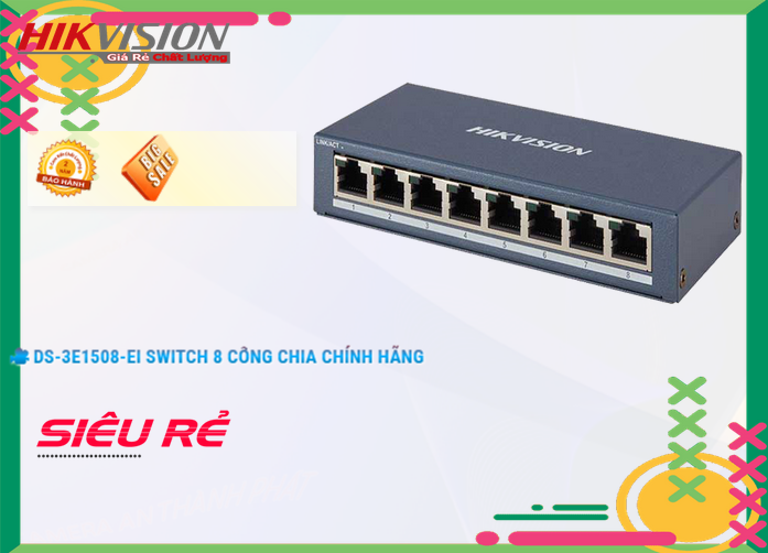 Switch Thiết bị nối mạng Hikvision DS-3E1508-EI Switch Thiết bị nối mạng Hikvision DS-3E1508-EI