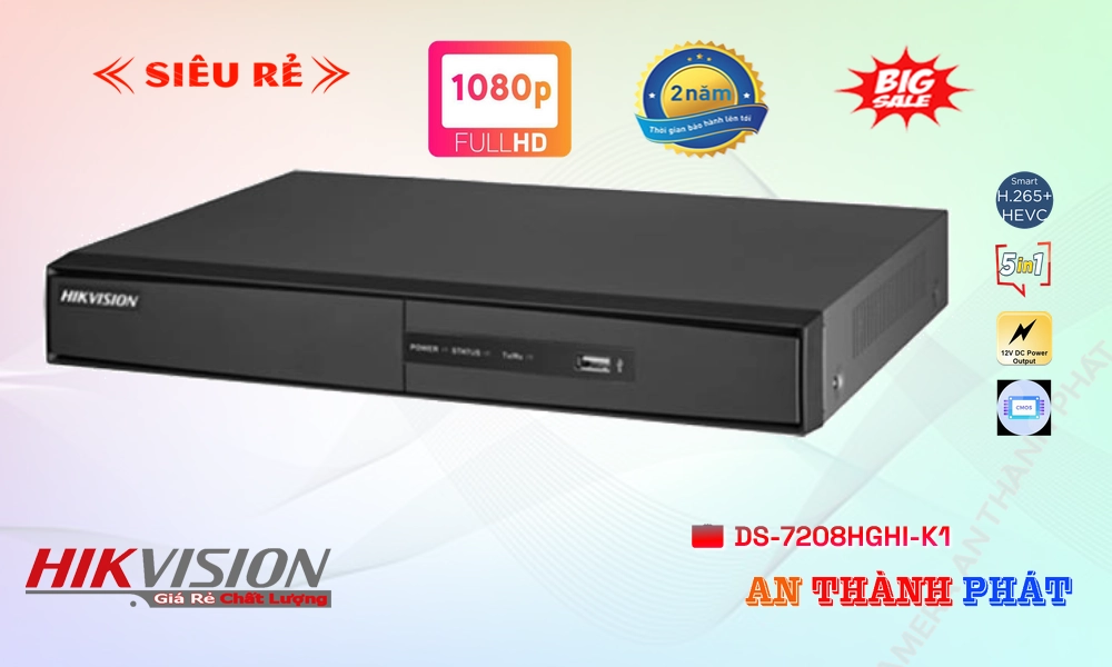 Hikvision DS-7208HGHI-K1 Hình Ảnh Đẹp Hikvision DS-7208HGHI-K1 Hình Ảnh Đẹp