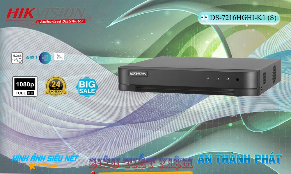 Đầu Ghi DS-7216HGHI-K1(S) Sắc Nét