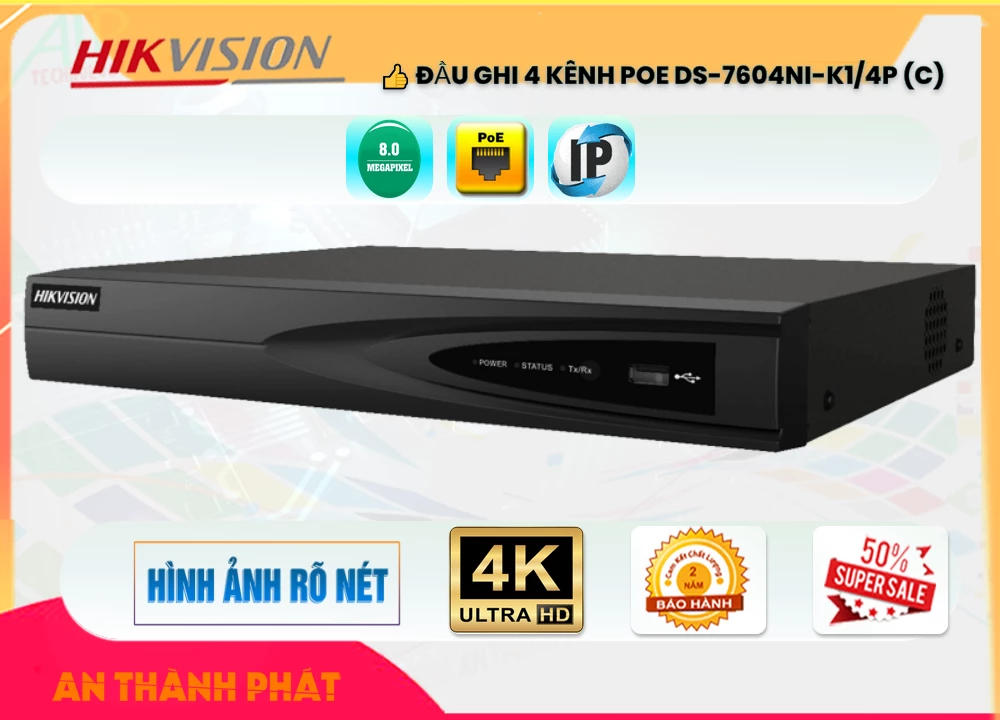 Đầu Ghi Hikvision DS-7604NI-K1/4P(C),DS-7604NI-K1/4P (C) Tiết kiệm,DS-7604NI-K1/4P (C) Tốt nhất,DS-7604NI-K1/4P (C) Công Nghệ POE  sale mạnh,DS-7604NI-K1/4P (C) Chiết khấu cao,Bán Sỉ DS-7604NI-K1/4P (C),cửa hàng bán DS-7604NI-K1/4P (C),DS-7604NI-K1/4P (C) Tiết kiệm,DS-7604NI-K1/4P (C) Tốt nhất