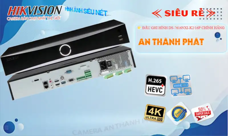 Đầu Ghi Hikvision <b>DS-7616NXI-K2/16P</b>