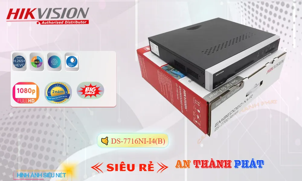 DS-7716NI-I4(B) Đầu Ghi  Hikvision