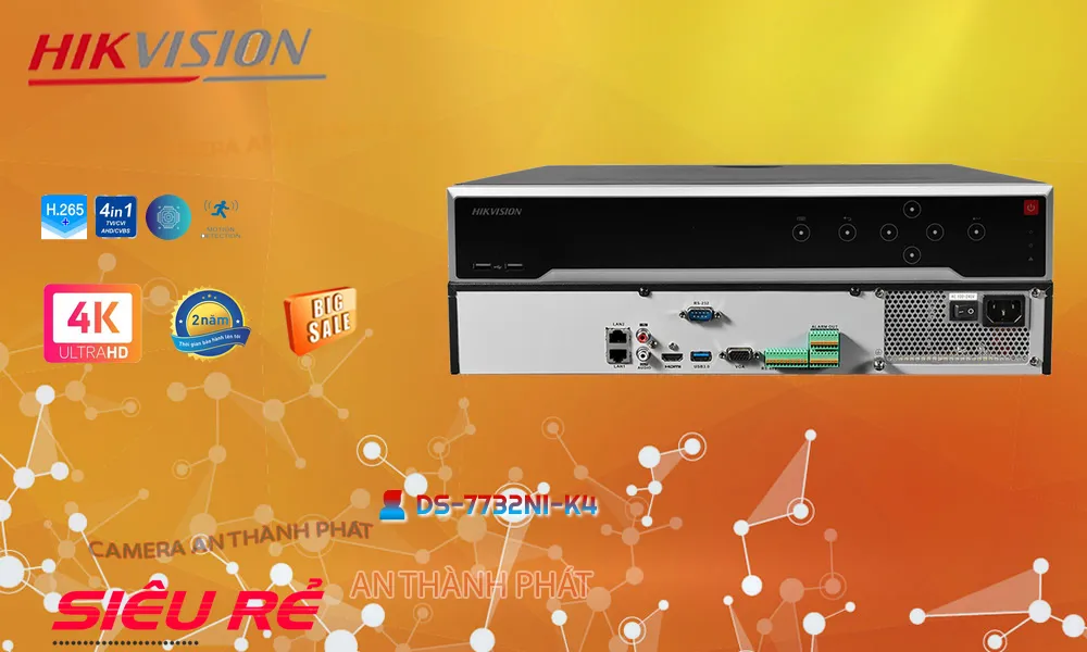 DS-7732NI-K4 Tiết Kiệm Hikvision DS-7732NI-K4 Tiết Kiệm Hikvision