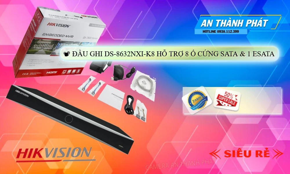 Đầu Ghi DS-8632NXI-K8 Công Nghệ Mới
