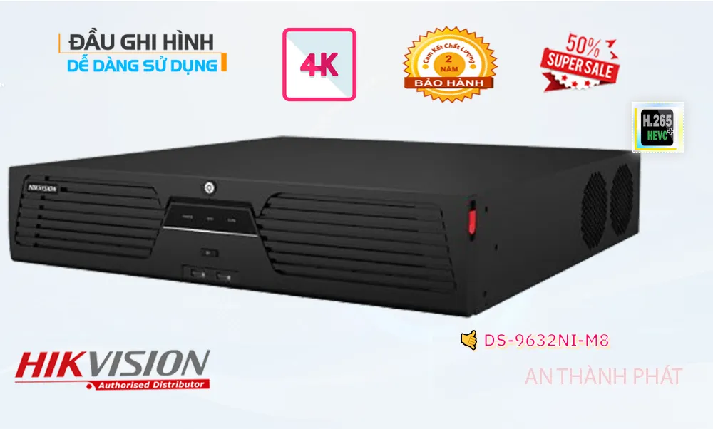 DS-9632NI-M8 Đầu Ghi Hình IP 32 Kênh 8MP