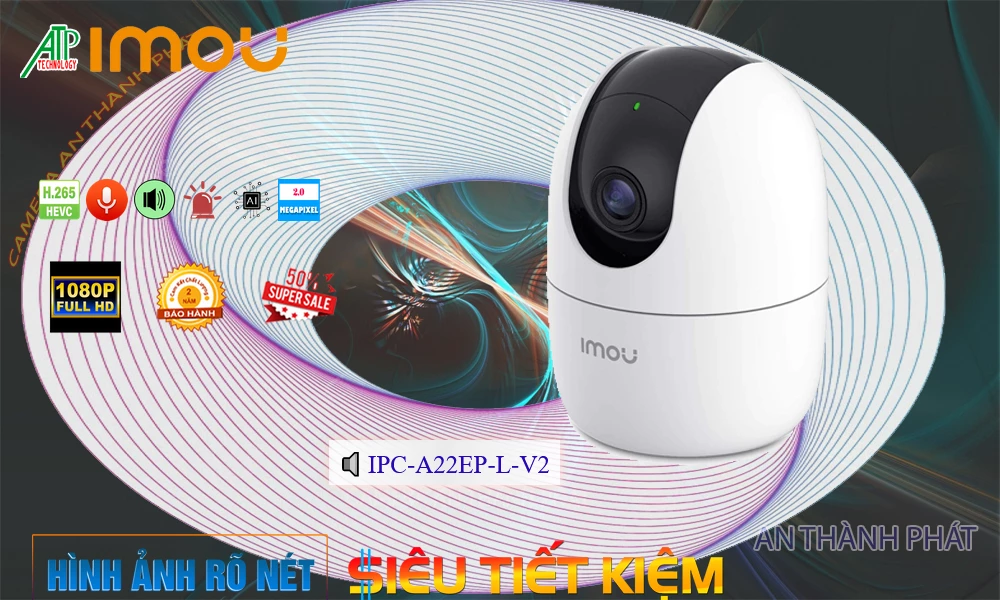 IPC-A22EP-L-V2 Camera Sắc Nét  Wifi Imou